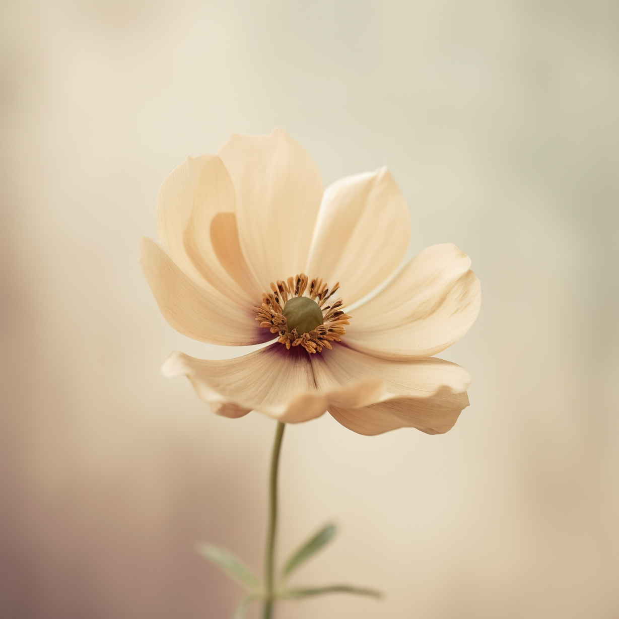 beautiful aesthetic beige flower